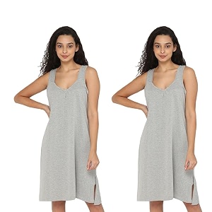 INTIMACY LINGERIE Knee-Length Cotton Slips for Women