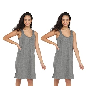 INTIMACY LINGERIE Knee-Length Cotton Slips for Women