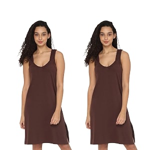 INTIMACY LINGERIE Knee-Length Cotton Slips for Women