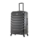 InUSA ENDURANCE Luggage with Spinner Wheels | Durable Lightweight Hardside Suitcase, Spacious Travel Bag with Handle and Trolley | 28-Inch Large Checked | Black