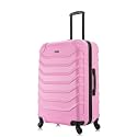 InUSA ENDURANCE Luggage with Spinner Wheels | Durable Lightweight Hardside Suitcase, Spacious Travel Bag with Handle and Trolley | 28-Inch Large Checked Luggage | Pink