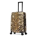 InUSA Snake Print 24-Inch Hardside Spinner Luggage Lightweight &amp; TSA Lock