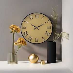 inventive arts golden amp black big metal wall clock for home decoration home decorliving room hall bedroom designer decor 40cm 15inch wc_gold01