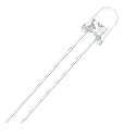 Invento 100 pcs 5mm White Color LED Light Bulb Lamp Light Emitting Diode DC 3V - 5V for DIY Projects