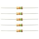 INVENTO 10Pcs 15K Ohm Carbon Film Resistor 1/4 W Resistance 0.25 Watt 250mW 5% Tolerance For DIY