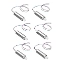INVENTO 6pcs 3.7V 8x20mm 820 Micro Coreless High Speed DC Motor with 11 teeth Plastic Gear mounted for Quadcopter Helicopter Tiny Toy Drones
