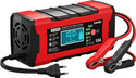 inveXo 10-A 12V 24V Smart Car Battery Charger Bike Truck Trickle Charger 120 Ah Battery for All Vehicles