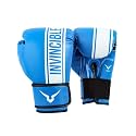 Invincible Tejas Fitness Training Synthetic Leather Boxing Gloves for Men &amp; Women (Blue-White, 12 OZ)