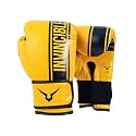 Invincible Tejas Fitness Training Synthetic Leather Boxing Gloves for Men &amp; Women (Yellow-Black, 8 OZ)