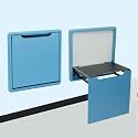 Invisible Wall-Mounted Shoe Changing Stool - Space-Saving Foldable Bench with Damping Buffer Seat for Entryway &amp; Home nization