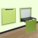 Invisible Wall-Mounted Shoe Changing Stool - Space-Saving Foldable Bench with Damping Buffer Seat for Entryway &amp; Home nization