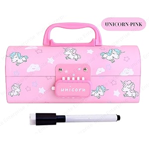 invite kids pen amp pencil boxsuitcase style password lock pencil casemulti-layer pencil box for kids boys girls stationary organizer case for kids return gift for kids upb