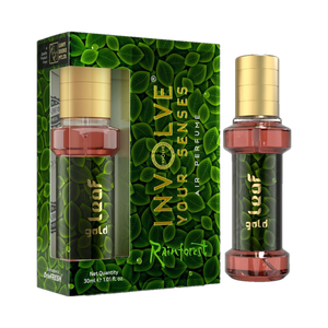 involve rainforest gold leaf spray car air perfume  car freshener spray fine fragrance car scent air freshener  car accessories interior  long-lasting fragrance  car perfume 30 ml