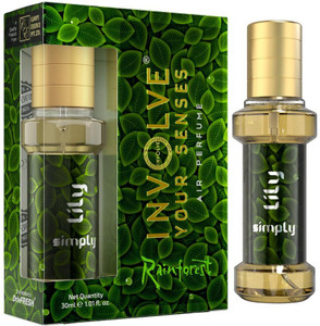 involve rainforest simply lily spray car air perfume  car freshener spray fine fragrance car scent air freshener  car accessories interior  long-lasting fragrance  car perfume30 ml