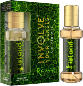 involve rainforest virgin island spray car air perfume  car freshener spray fine fragrance car scent air freshener  car accessories interior  long-lasting fragrance  car perfume30 ml