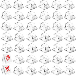 INVOSS 40pcs Cable Clips with Strong Self-Adhesive