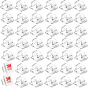 INVOSS 40pcs Cable Clips with Strong Self-Adhesive