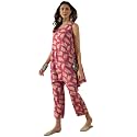 InWeave PUNCH PINK BEIGE SLIT KURTA SET