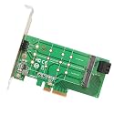 IO Crest 2 Port M.2 B Key and 1 Port M.2 M Key Pci-E X4 Adapter Card Components Other SI-PEX40124