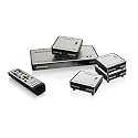 IOGEAR Long Range Wireless 5x2 HDMI Matrix PRO with 3 Additional Receivers, GWHDMS52MBK4
