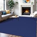 IOHOUZE Washable Area Rug 6x9 Non Slip Rugs for Living Room, Dining Room Rugs Bedroom Rug, Woven Braided Indoor Floor Carpet for Living Room Nursery Office, Royal Blue/Navy