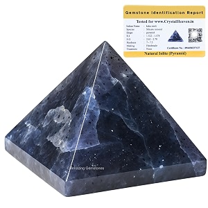 iolite pyramid - 1534 inch crystal pyramid for positive energy vastu reiki feng shui and chakra healing energy balancing
