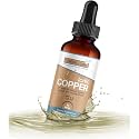 Ionic Copper Drops 30 PPM (4oz Dropper) – Premium Bioavailable Liquid Copper Supplement for General Wellness & Trace Mineral Support – Amber Glass Bottle