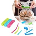 IONIX 18 Pcs-3 Different Size Plastic Food Snack Bag Pouch Clip Sealer Large, Medium, Small Plastic Snack Seal Sealing Bag Clips Vacuum Sealer, for Packet Sealing, Air Tight Clips for Packets
