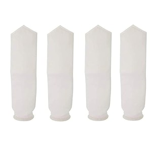 ionix 2034 5 micron replacement filter bags for bag filter housings - standard size 4 pack water filtration system heavy duty compatible with industrial amp commercial filters
