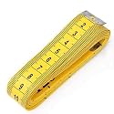 IONIX 150 cm Flexible Measuring Tape for Body, Tailoring, Sewing & Dress Making, Yellow, Pack of 1