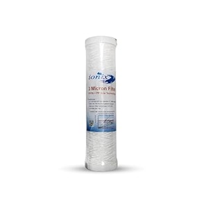 ionix compatible ro pre filter cartridge 3 micron pre filter yarn spun pp  yarn 10 inches compatible with all standard size pre filters pack of 1