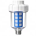 IONIX Dispensing Washing Machine Filter | Warranty 1 Year | Water Softener for Washing Machine, Filter for Hard Water, Connects to Machine, 2 Years Nylon Mesh Cartridge &amp; Anti Scaling Balls Included