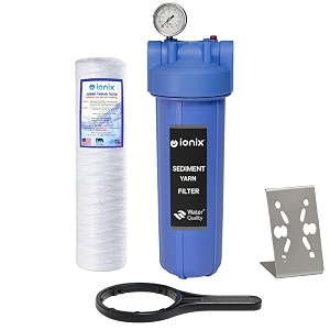 ionix water softener german quality cartridge water filter for overhead tank high pressure yarn tank filter submersible motor compatible high capacity sediment filter blue pack of 1