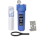 IONIX Water Softener, German Quality Cartridge Water Filter for Overhead Tank, High Pressure Yarn Tank Filter, Submersible Motor Compatible, High Capacity Sediment Filter (Blue, Pack of 1)