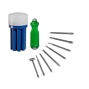 ionix screwdriver set  tool set kit screwdriver toolbox screwdriver set for home use pechkas tool kit 8 blades combination screw driver set with tester9 pieces blue