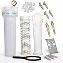 IONIX Water Purifier Service Kit, Water Softener, Semi-Transparent Bag Filter Assembly, 20 Inch 5 Micron, Tank Filter for Whole House Filtration (Pack of 1)