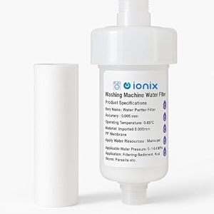 ionix washing machine filter  1 year warranty  water softener filter for hard water with connectors amp anti scalling balls