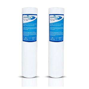 ionix whole house water filter spare filter cartridge jumbo spun filter big blue spun filter 20 inches 45 inches od big blue filter 20 inch pack of 2