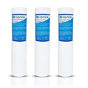 ionix whole house water filter spare filter cartridge jumbo spun filter big blue spun filter 20 inches 45 inches od big blue filter 20 inch pack of 3