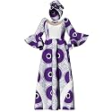 iooiooi Womens African Print Party Maxi Dress Ankara Long Dress &amp; Headwrap
