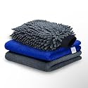 iota® Heavy Microfiber Cloth for Car Cleaning &amp; Detailing | Double-Sided, 650 GSM, 60x40 cm | Lint-Free, Scratch-Free Plush Microfiber Towels | Pack of 2 for Washing, Drying, Polishing &amp; Waxing