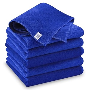 iota microfiber cloth 350 gsm - 40x40 cm - perfect for cars amp bikes - automotive cloth ultra absorbent amp lint-free perfect for polishing drying and detailing blue pack of 6