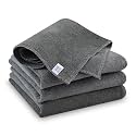 iota Microfiber Cloth 350 GSM - 40x40 CM - Perfect for Cars & Bikes - Automotive Cloth Ultra Absorbent & Lint-Free Perfect for Polishing, Drying, and Detailing (Grey, Pack of 4)