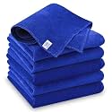 iota Microfiber Cloth 350 GSM - 40x40 CM - Perfect for Cars &amp; Bikes - Automotive Cloth Ultra Absorbent &amp; Lint-Free Perfect for Polishing, Drying, and Detailing (Blue, Pack of 6)