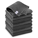 iota Microfiber Cloth 350 GSM - 40x40 CM - Perfect for Cars &amp; Bikes - Automotive Cloth Ultra Absorbent &amp; Lint-Free Perfect for Polishing, Drying, and Detailing (Grey, Pack of 8)