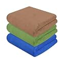 iota® Heavy Microfiber Cloth for Car Cleaning &amp; Detailing | Double-Sided, 650 GSM, 60x40 cm | Lint-Free, Scratch-Free Plush Microfiber Towels | Pack of 2 for Washing, Drying, Polishing &amp; Waxing
