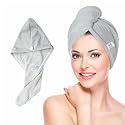 iota® Hair Towel Wrap for Women | Super Absorbent Microfiber Hair Drying Cap with 500 GSM | Quick-Dry, Frizz-Free, Lightweight &amp; Secure Fit (Color- Purple)