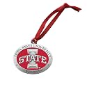 Iowa State Ornament Non-Dated | Hand-Sculpted Christmas Tree Ornament | Intricately Crafted Metal Pewter Alma Mater Inlay