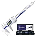 IP67 Absolute Origin Waterproof Electronic Digital Vernier Caliper Measuring Tool Stainless Steel, 0-6 inch/150mm, Large LCD Screen, Extreme Accuracy