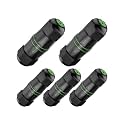 IP68 Waterproof RJ45 Coupler Cat6(3.48in), 1Gbps/250MHz, 5 Pack